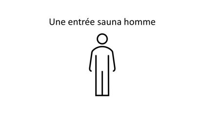 Picture of Entrée unique sauna Homme