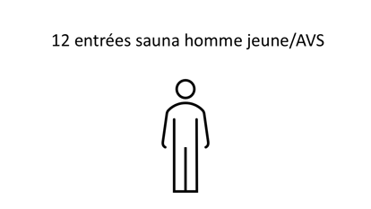 Picture of Carte à 12 points Sauna Homme jeune/AVS