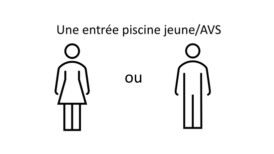 Picture of Entrée unique piscine jeune / AVS